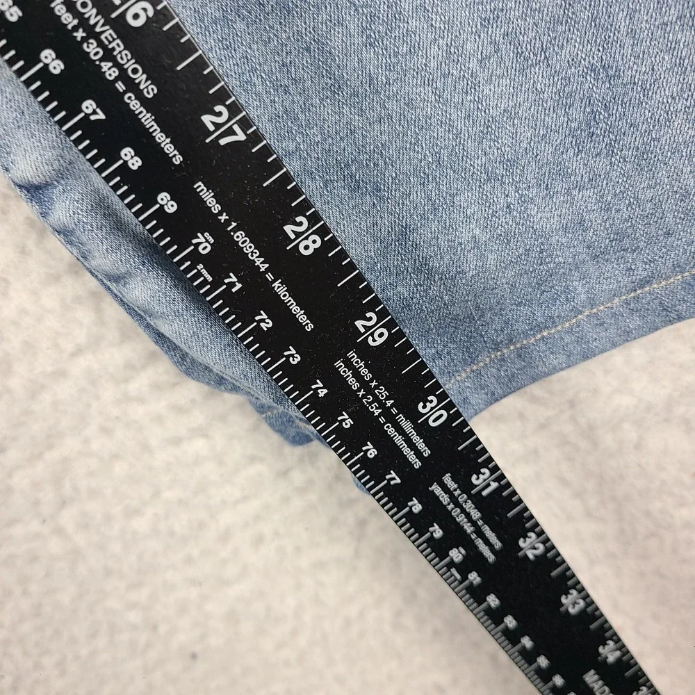Not Your Daughter Jeans Womens 16 Blue Marilyn Straight Light Wash NYDJ HEMMED